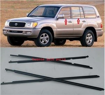 חלון דלת רכב רצועת מזג אוויר חיצונית עבור Toyota Landcruiser 1998-2007 FZJ100