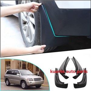 חלקי גוף פרימיום לרכב 4X מגני התזה דשי בוץ לטויוטה היילנדר 2003-2005 2.4L 3.0L 3.3L